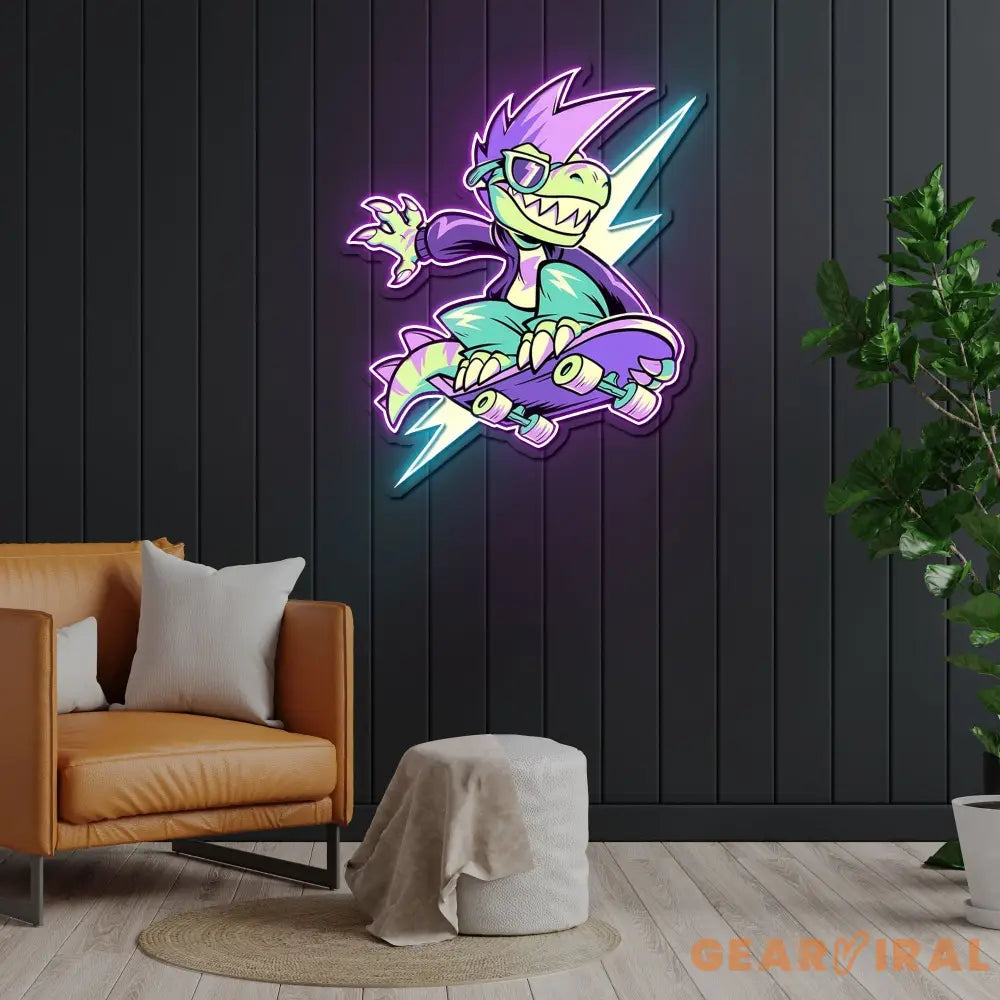 IT’S OKAY TO BE RAD Neon Sign x Acrylic Artwork