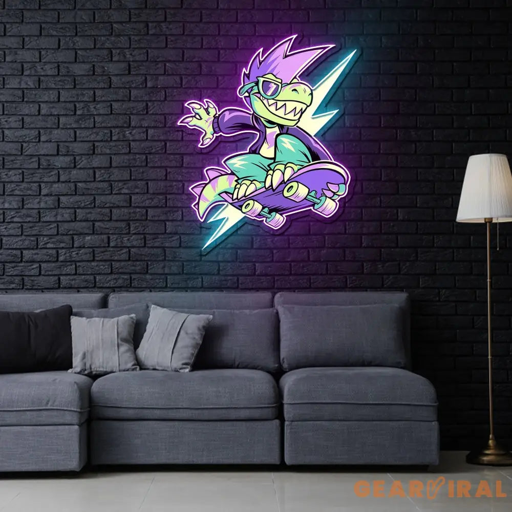 IT’S OKAY TO BE RAD Neon Sign x Acrylic Artwork