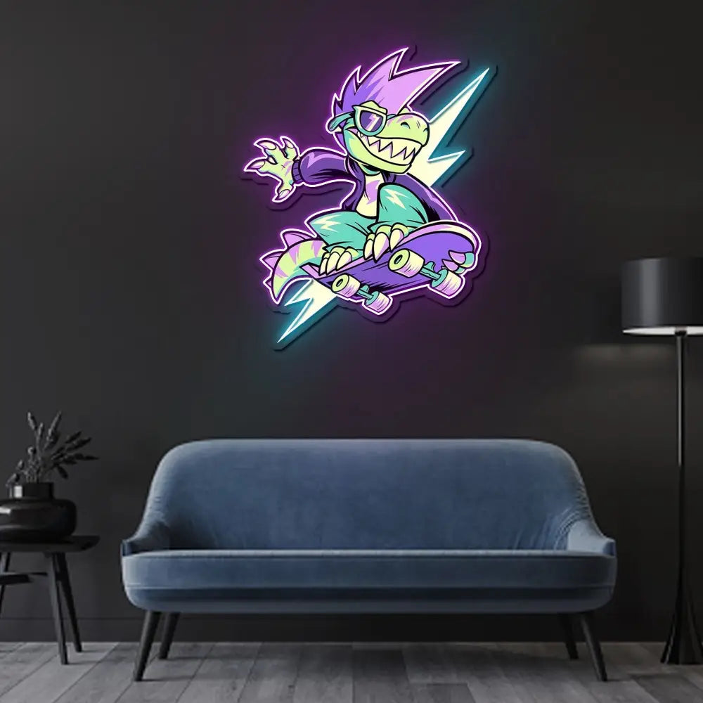 IT’S OKAY TO BE RAD Neon Sign x Acrylic Artwork