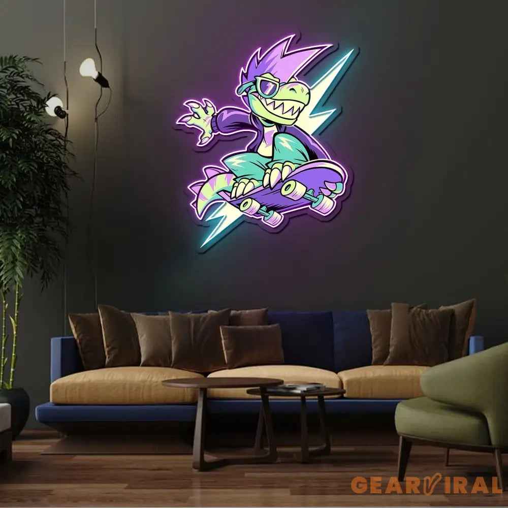 IT’S OKAY TO BE RAD Neon Sign x Acrylic Artwork