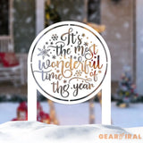 It’s The Most Wonderful Time Of The Year Metal Stake Outdoor Christmas Decor Holiday Decor Merry Christmas Sign Outdoor