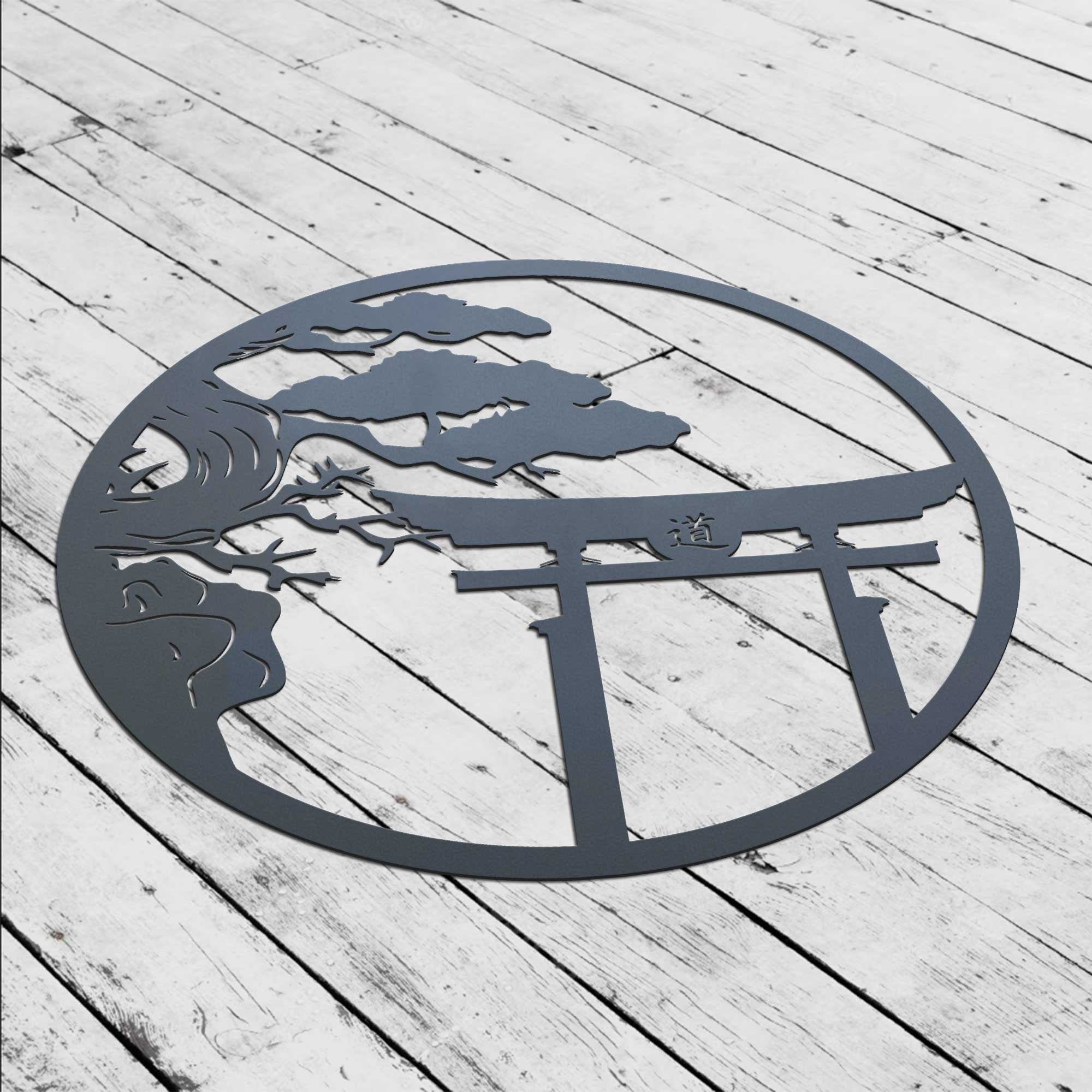 Japanese Metal Wall Art Bonsai Tree Metal Art Cherry Blossom Tree Metal Wall Art Japanese Inspired Metal Art Work Fathers Day Gift Idea Gift | GearViral