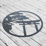 Japanese Metal Wall Art Bonsai Tree Metal Art Cherry Blossom Tree Metal Wall Art Japanese Inspired Metal Art Work Fathers Day Gift Idea Gift | GearViral