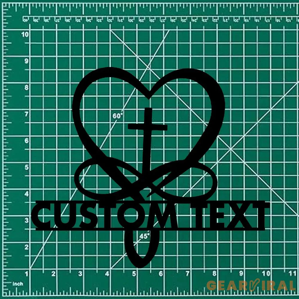 Jesus Cross Garden Sign Life Tree Metal Stake Personalized Name Yard Sign Outdoor Door Garden Decor Metal Sign