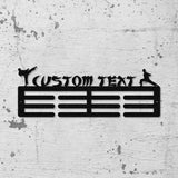 Karate Male Custom Name Medal Hanger Monogram - 12 Rungs for medals & Ribbons, Medal Display, Sports Medals, Kids Room Sports Decor, Karate