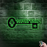 Key Custom Address Number Metal LED Sign, Personalized Family Name Metal Sign, Family Wall Decor, Personalized Wall Art, Housewarming Gift