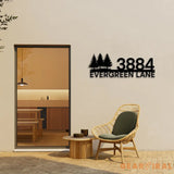 LED Address Metal Art Sign - LED Plug In Light up address plaque Sign - Metal House Numbers - Metal House Number