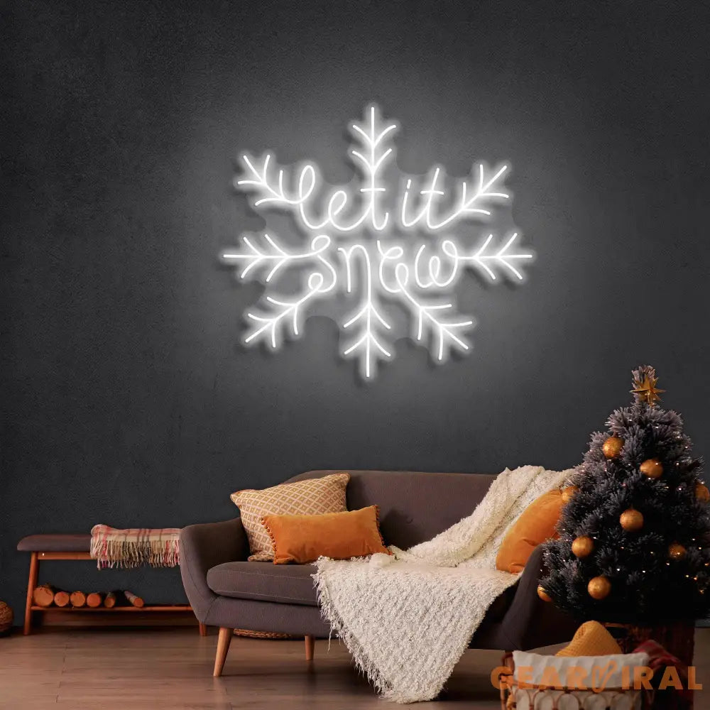 Let It Snow Christmas Neon Sign