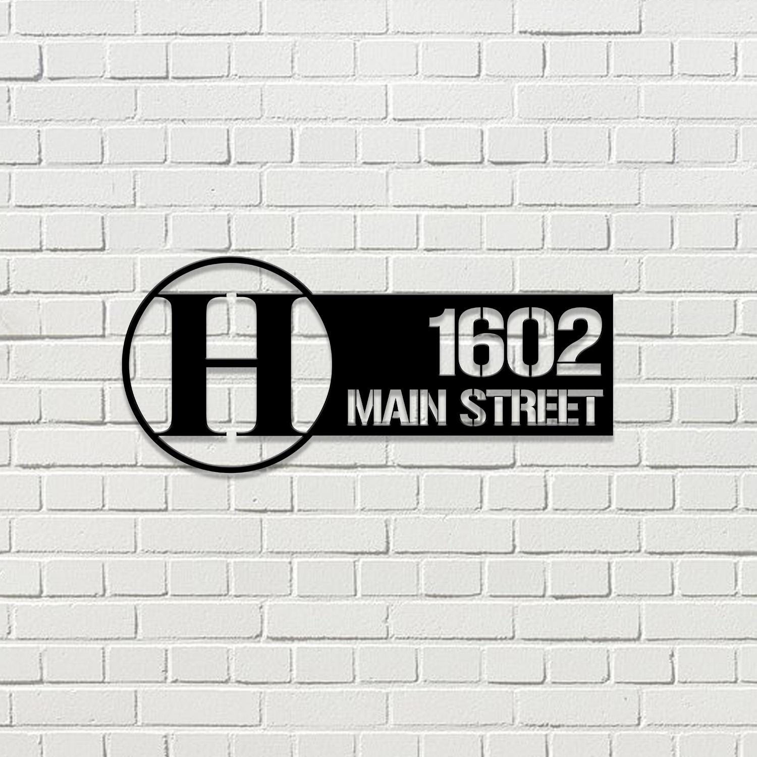 Letter Custom Address Sign - Custom Sign - Outdoor Metal Sign - House Numbers, Modern Address Sign, Free shipping, Metal Decor, Monogram