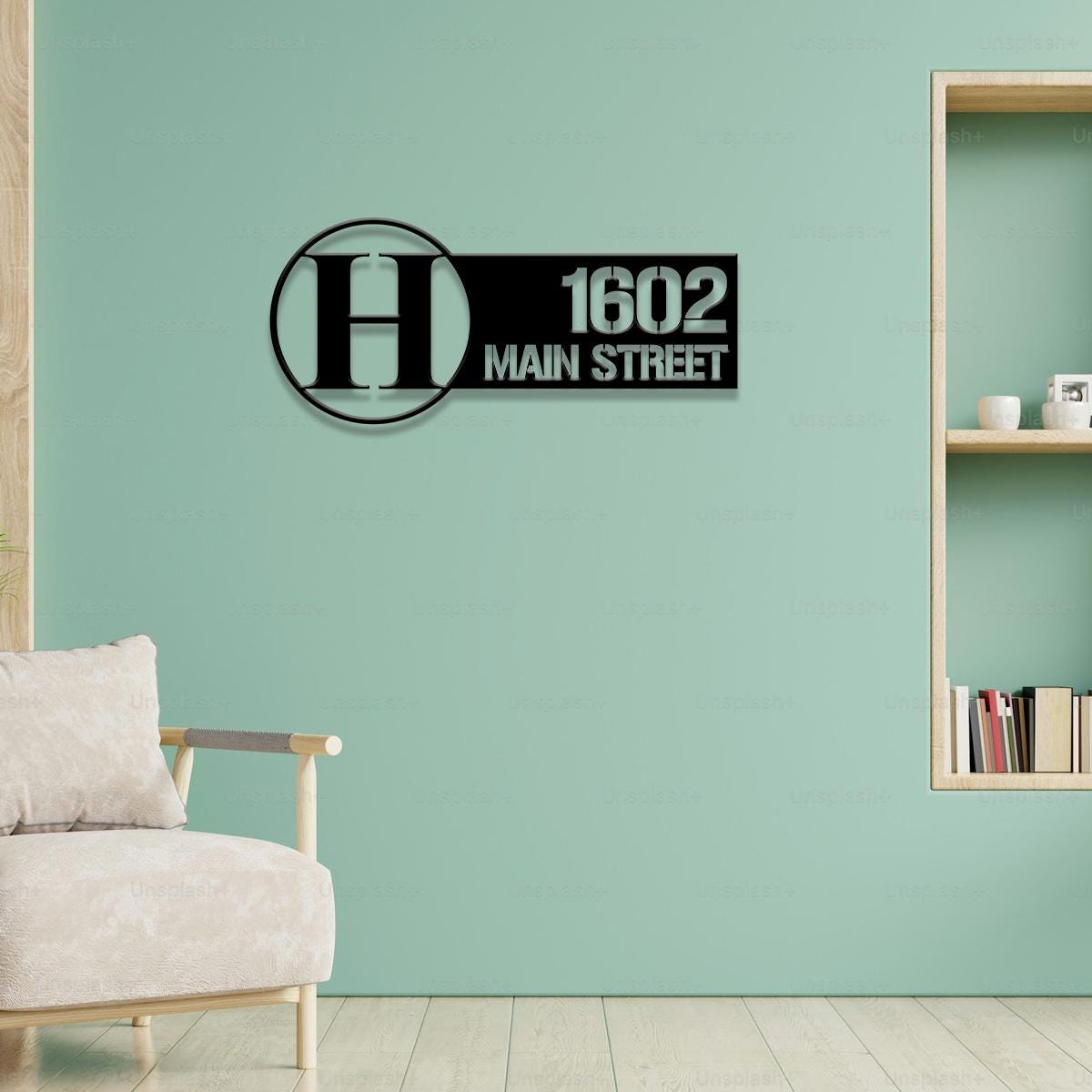 Letter Custom Address Sign - Custom Sign - Outdoor Metal Sign - House Numbers, Modern Address Sign, Free shipping, Metal Decor, Monogram