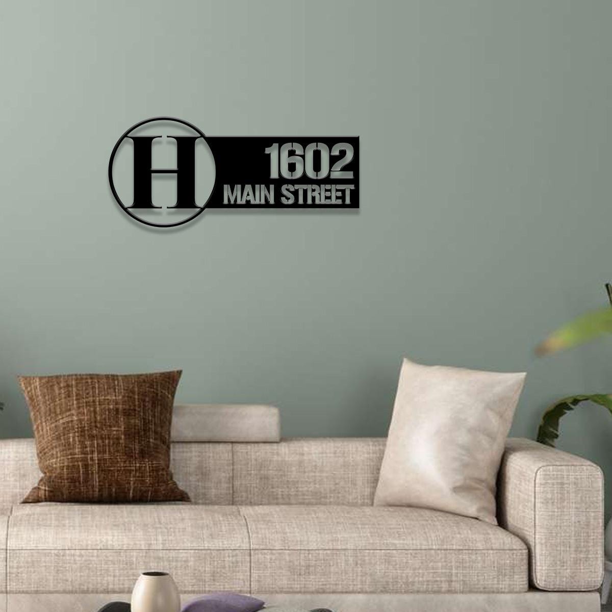 Letter Custom Address Sign - Custom Sign - Outdoor Metal Sign - House Numbers, Modern Address Sign, Free shipping, Metal Decor, Monogram