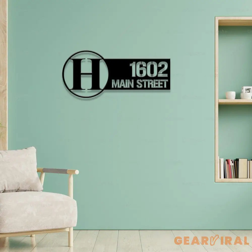 Letter Custom Address Sign - Custom Sign - Outdoor Metal Sign - House Numbers Modern Address Sign Free shipping Metal