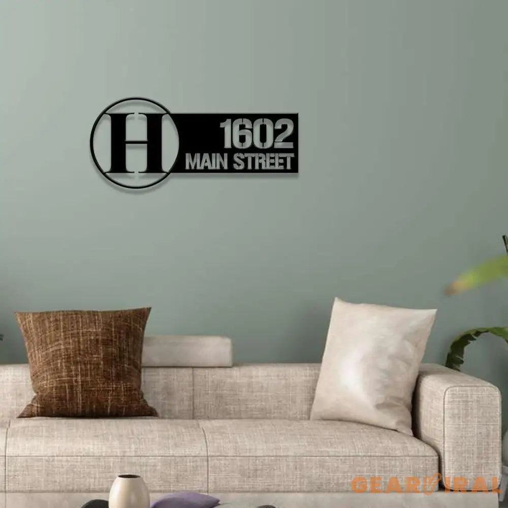 Letter Custom Address Sign - Custom Sign - Outdoor Metal Sign - House Numbers Modern Address Sign Free shipping Metal