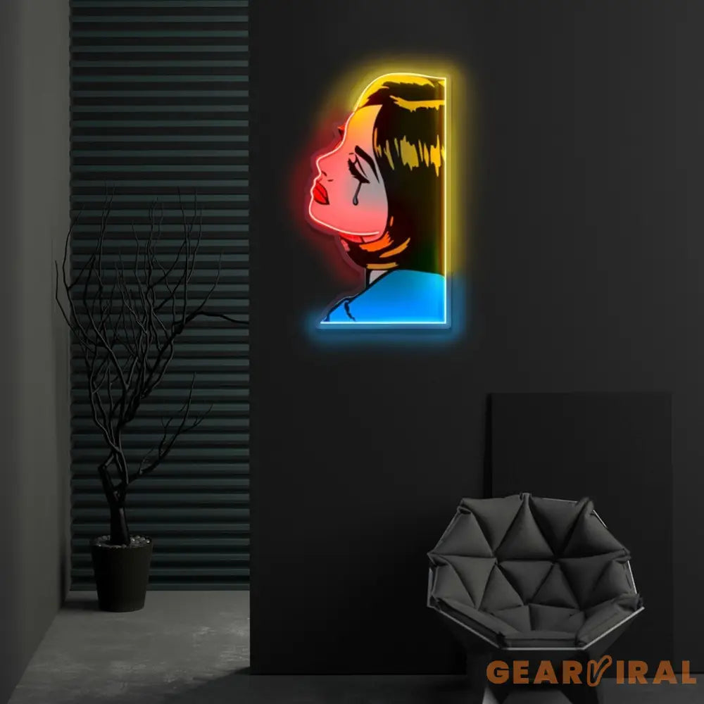 ’Life is Tragic’ Neon x Acrylic Artwork