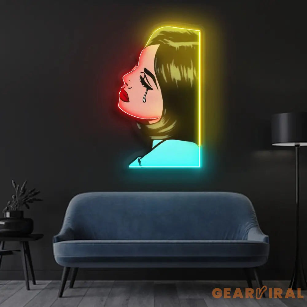 ’Life is Tragic’ Neon x Acrylic Artwork