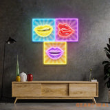 Lip Frame Led Neon Acrylic Artwork