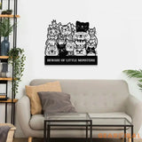 Little Monster Metal LED Sign Personalized Family Led Sign Outdoor Door Sign Personalized Cat Wall Art Gift for