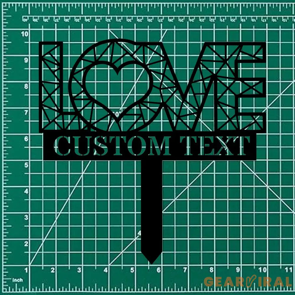 Love Metal Stake Bride and Groom Name Sign Personalized Name Garden Sign Wedding Sign Outdoor Door Monogram Wedding