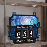 Magic Books Read Tracker, Books Read This Year, Bookshelf Counter with Name, Bookish Decor, Gift for Readers, Book Lover Custom Gift