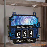 Magic Books Read Tracker, Books Read This Year, Bookshelf Counter with Name, Bookish Decor, Gift for Readers, Book Lover Custom Gift