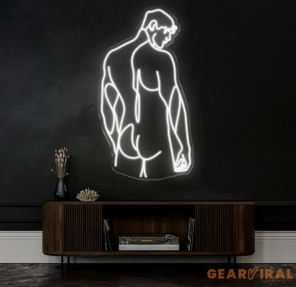 Man Body Neon Sign Man Bedroom Wall Decor Masculine Art Man Wall Art Man Body Wall Art Sign Man Art Gay Love Art Gift