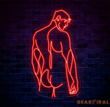 Man Body Neon Sign Man Bedroom Wall Decor Masculine Art Man Wall Art Man Body Wall Art Sign Man Art Gay Love Art Gift