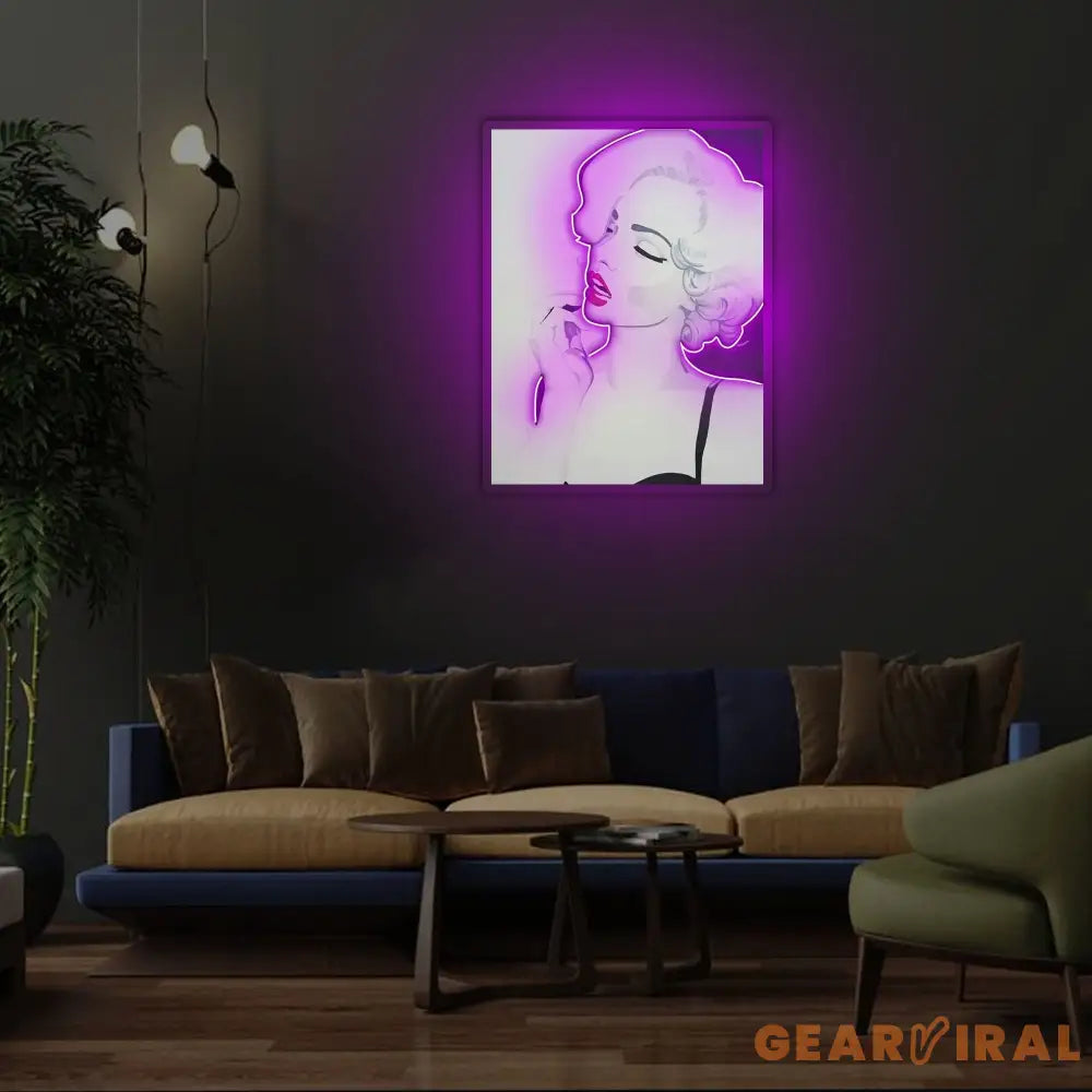 Marilyn Monroe Neon x Acrylic Artwork