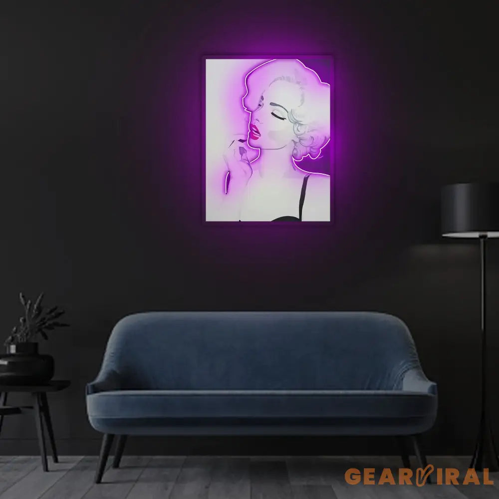 Marilyn Monroe Neon x Acrylic Artwork