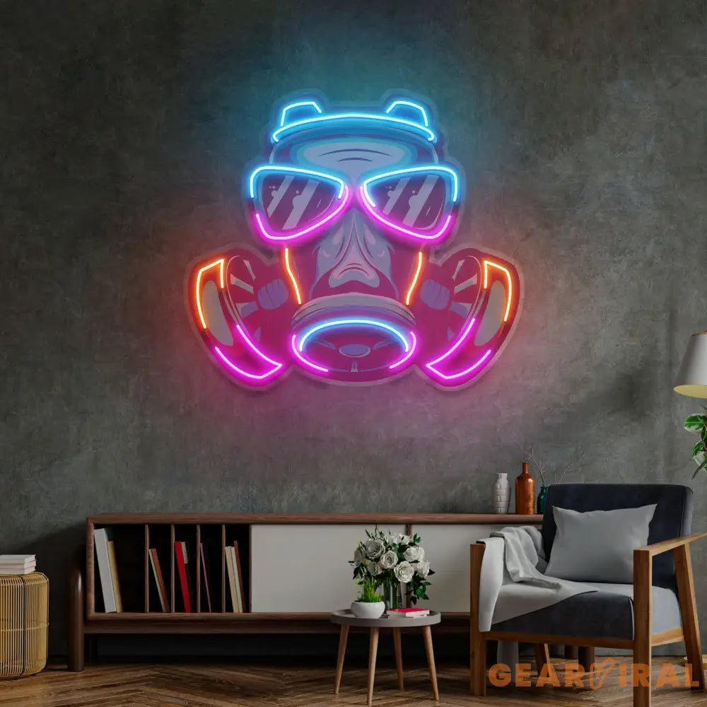 Mask LED Neon Sign Light Pop Art