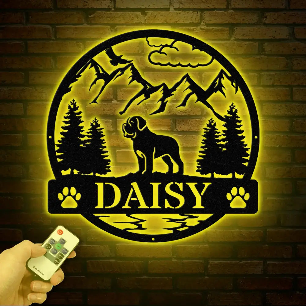 Mastiff Metal Sign Custom Dog Name Sign Dog Memorial Gift Mastiff Wall Decor Dog Lovers Wall Art Pet Lover Gift Dog Mom