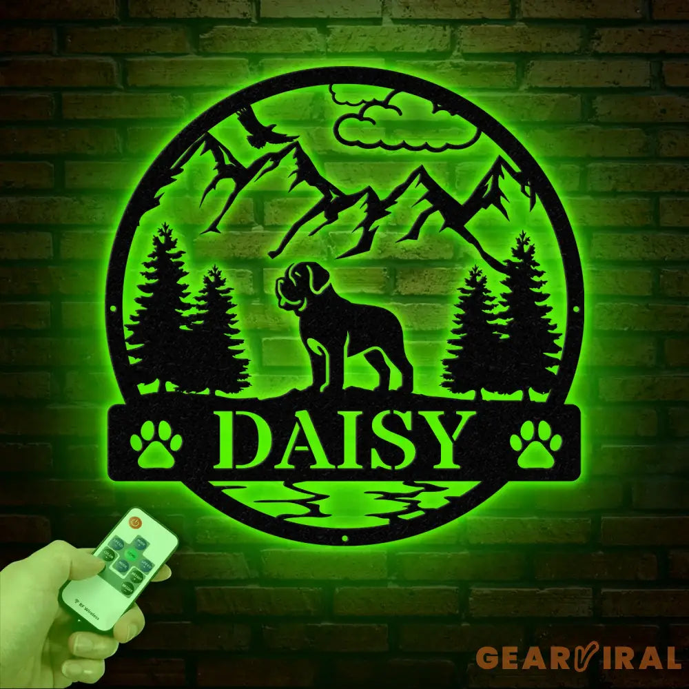 Mastiff Metal Sign Custom Dog Name Sign Dog Memorial Gift Mastiff Wall Decor Dog Lovers Wall Art Pet Lover Gift Dog Mom