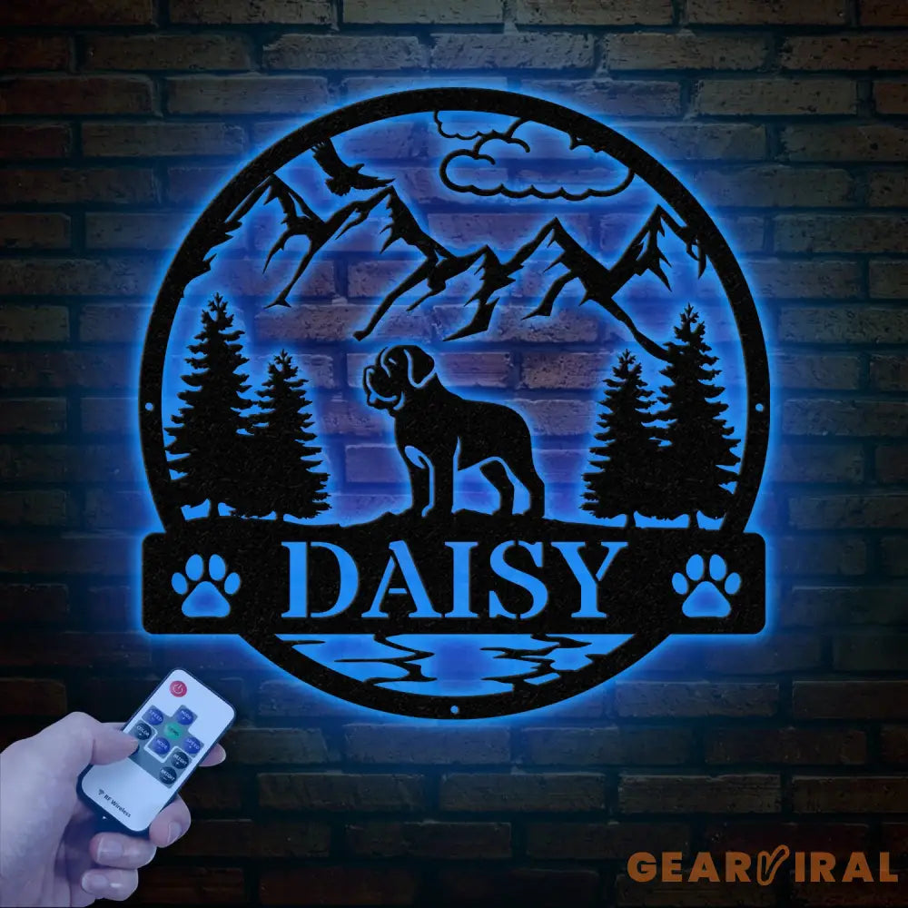 Mastiff Metal Sign Custom Dog Name Sign Dog Memorial Gift Mastiff Wall Decor Dog Lovers Wall Art Pet Lover Gift Dog Mom