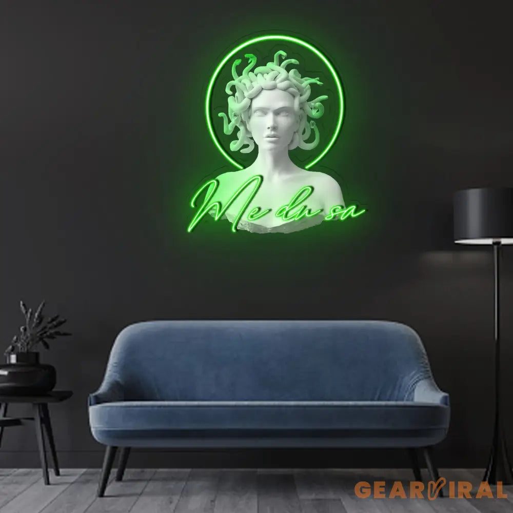 Medusa Head Bust Neon Sign x Acrylic Artwork