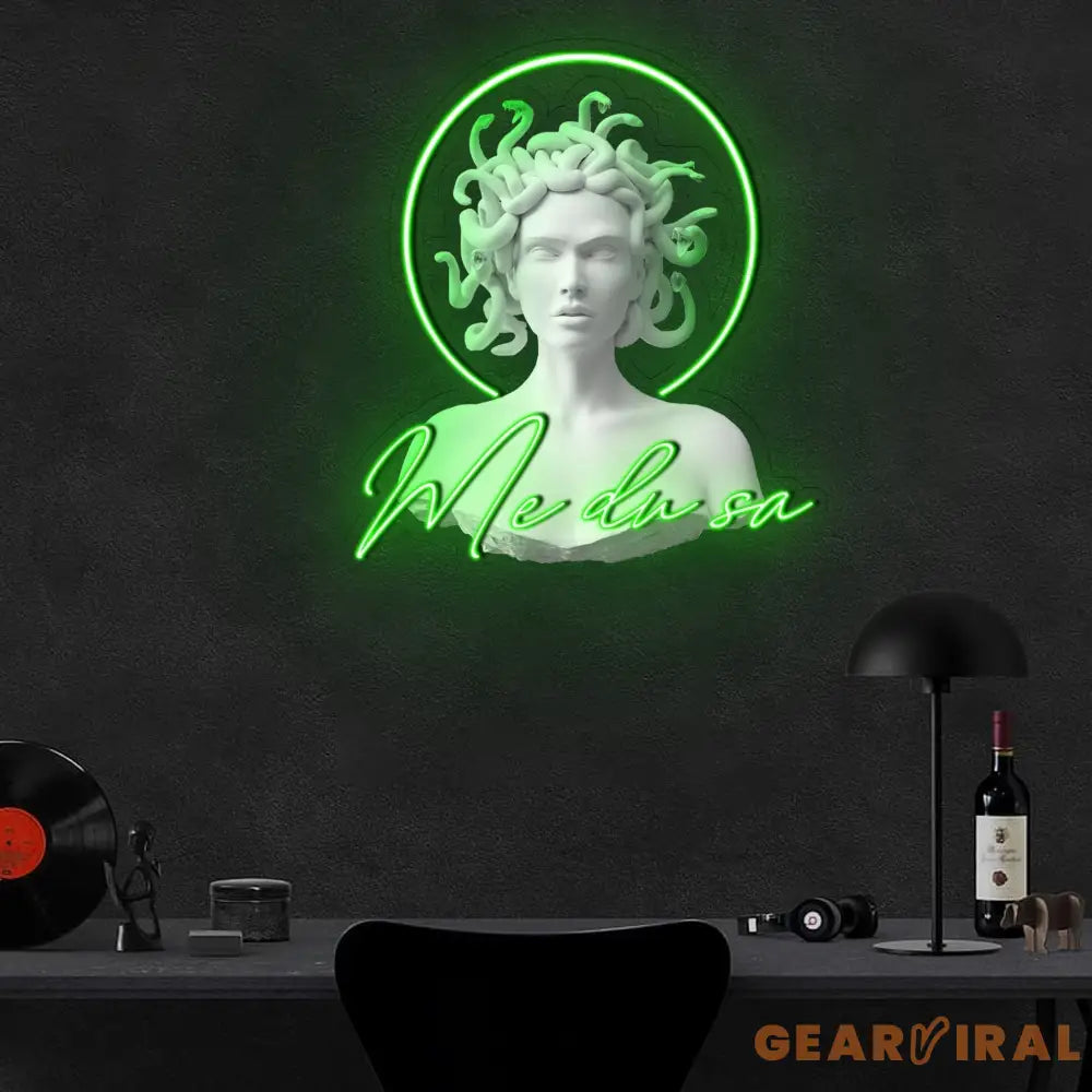 Medusa Head Bust Neon Sign x Acrylic Artwork