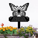 Memorial Buffterfly Remembering Plaque with Stake Personalized Metal Garden Marker Memorial Metal Sign Sympathy Gift