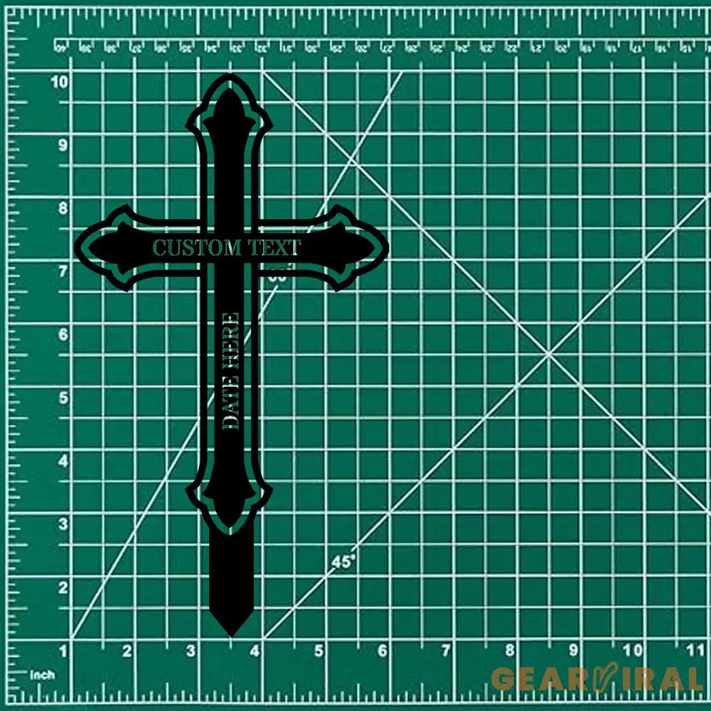 Memorial Cross Garden Memorial Sign Memorial Metal Stake Personalized Name Yard Sign Outdoor Door Garden Decor Metal