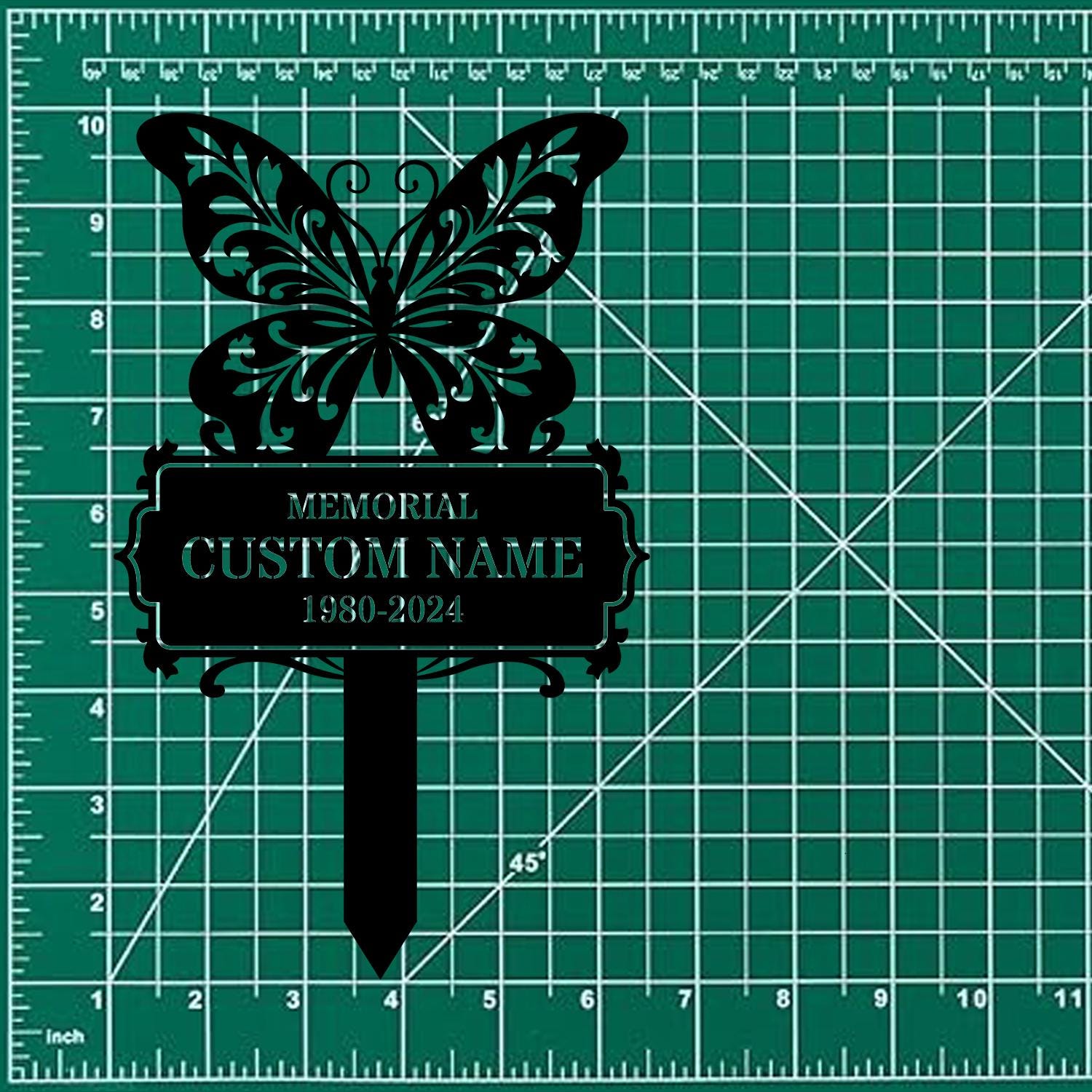 Memorial Remembering Plaque with Stake, Personalized Metal Garden Marker, Memorial Metal Sign, Sympathy Gift, Grave Marker, Memorial Stake