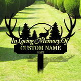 Memorial Remembering Plaque with Stake, Personalized Metal Garden Marker, Memorial Metal Sign, Sympathy Gift, Grave Marker, Memorial Stake