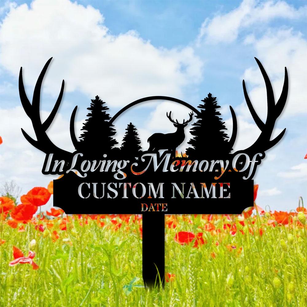 Memorial Remembering Plaque with Stake, Personalized Metal Garden Marker, Memorial Metal Sign, Sympathy Gift, Grave Marker, Memorial Stake