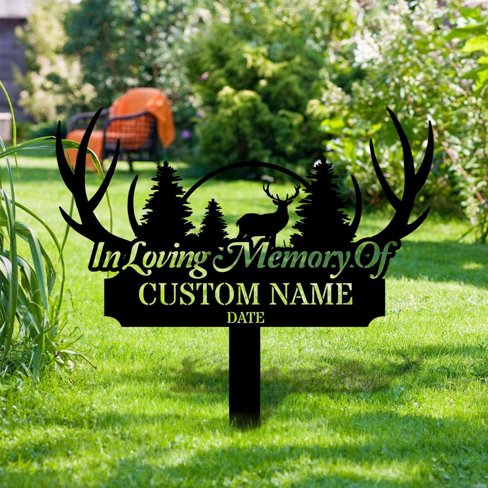 Memorial Remembering Plaque with Stake, Personalized Metal Garden Marker, Memorial Metal Sign, Sympathy Gift, Grave Marker, Memorial Stake