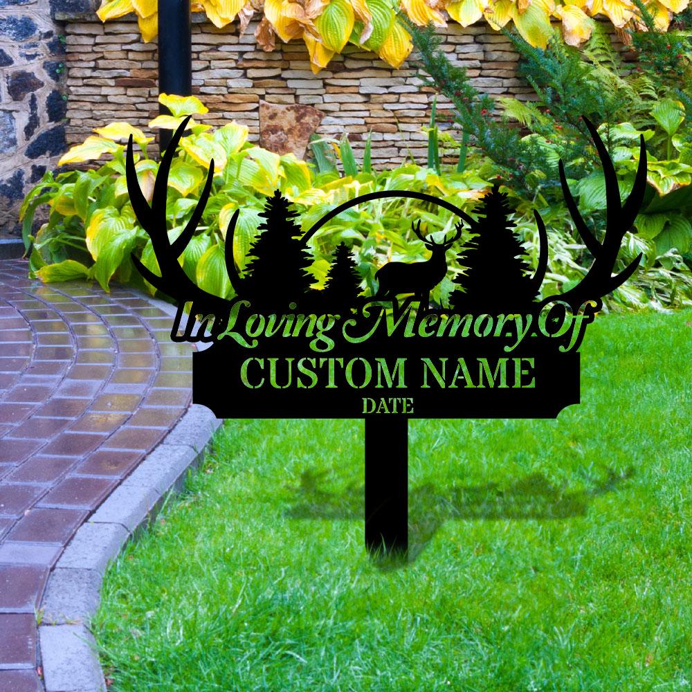 Memorial Remembering Plaque with Stake, Personalized Metal Garden Marker, Memorial Metal Sign, Sympathy Gift, Grave Marker, Memorial Stake