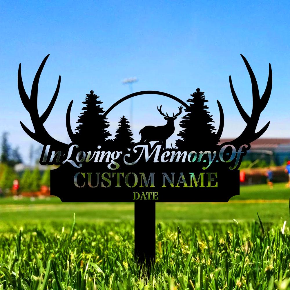 Memorial Remembering Plaque with Stake, Personalized Metal Garden Marker, Memorial Metal Sign, Sympathy Gift, Grave Marker, Memorial Stake
