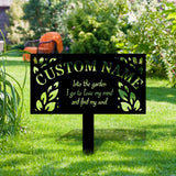 Memorial Remembering Plaque with Stake, Personalized Metal Garden Marker, Memorial Metal Sign, Sympathy Gift, Grave Marker, Memorial Stake