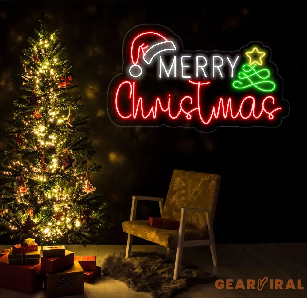 Merry Christmas Neon Sign Merry Christmas Led Sign Christmas Neon Light Christmas Quote Wall Art Christmas House Wall