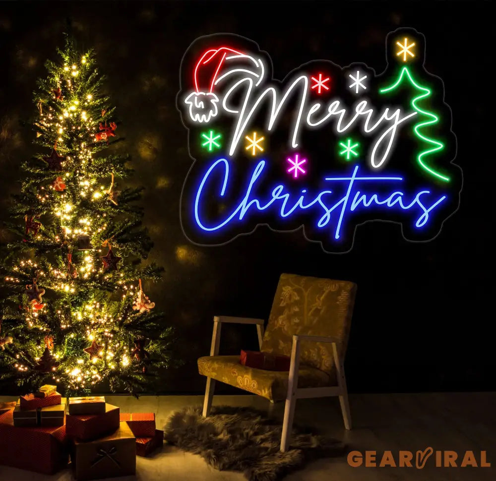 Merry Christmas Neon Sign Merry Christmas Led Sign Christmas Neon Light Christmas Quote Wall Art Christmas House Wall