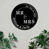 Metal Anniversary Sign, Personalized Wedding Anniversary Gift For Couple, Gift For Parents,Year Anniversary Sign,Metal Wall Art, Couple Gift
