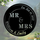 Metal Anniversary Sign Personalized Wedding Anniversary Gift For Couple Gift For Parents,Year Anniversary Sign,Metal