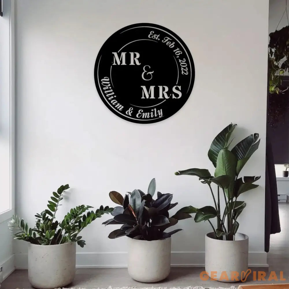 Metal Anniversary Sign Personalized Wedding Anniversary Gift For Couple Gift For Parents,Year Anniversary Sign,Metal