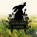 Metal Custom Name Rabbit Garden Stake Bunny Garden Sign Gardeners Gift Yard Sign Gift for Mom Grandma