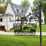 Metal Farm Sign Custom Metal Farm Name Sign Large Metal Name Sign Ranch Metal Sign Farmville Metal Sign Farmer Gift